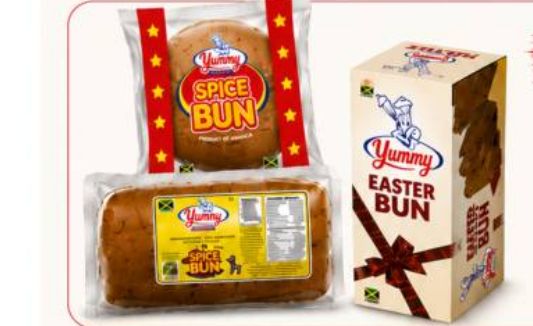 Yummy Bakers spice bun and boxed Easter bun